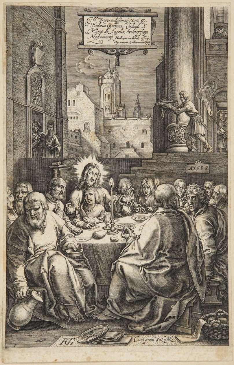 Das letzte Abendmahl von Hendrick Goltzius