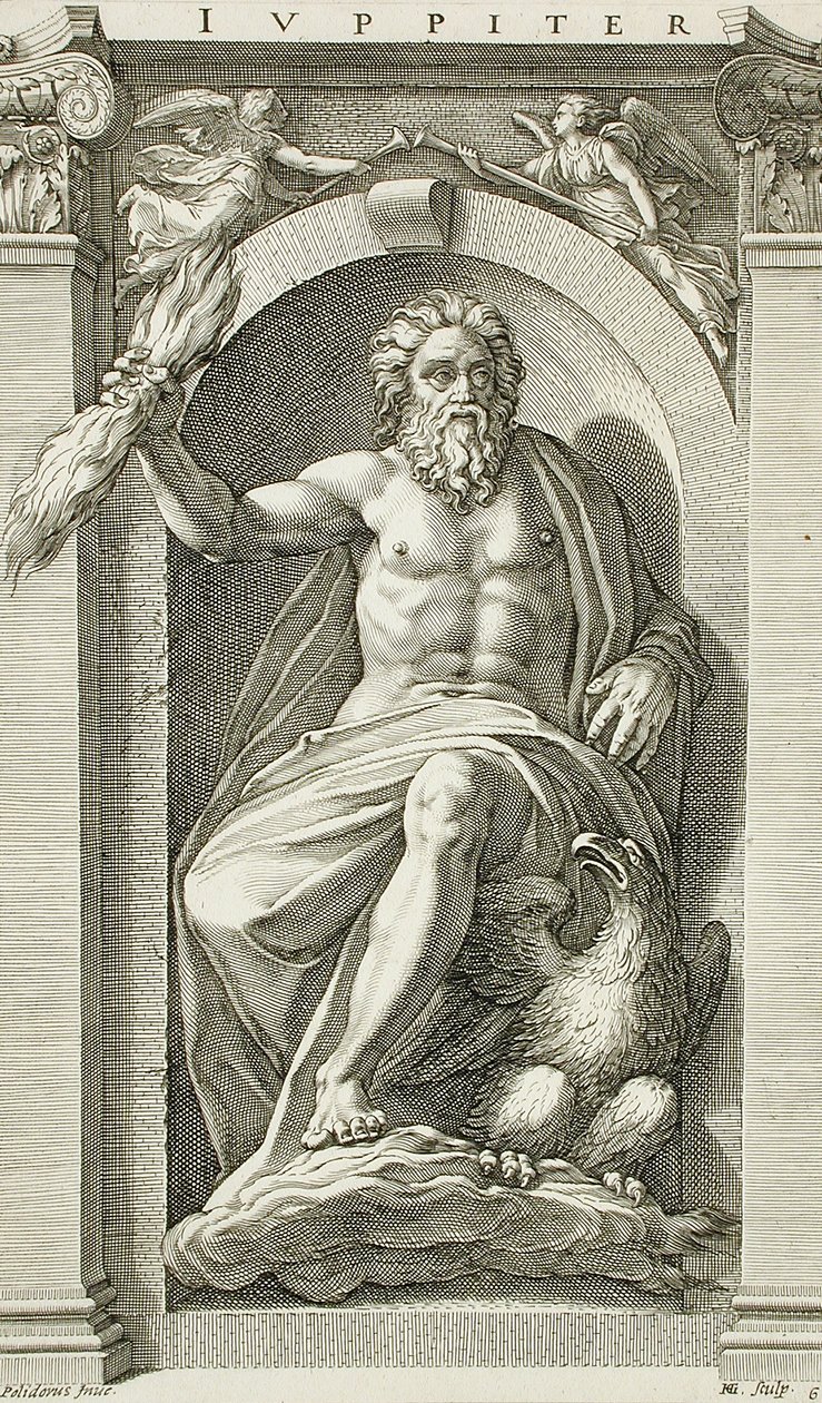 Die Folge der antiken Götter von Hendrick Goltzius