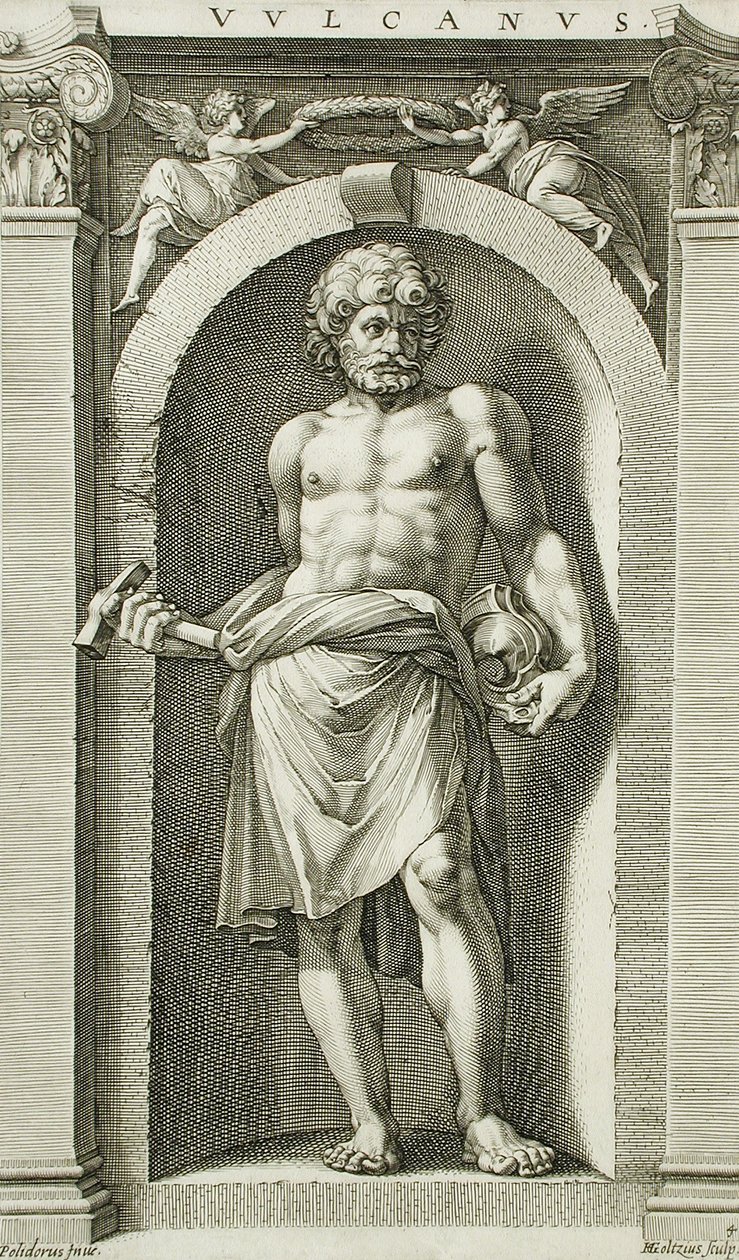 Vulkan von Hendrick Goltzius