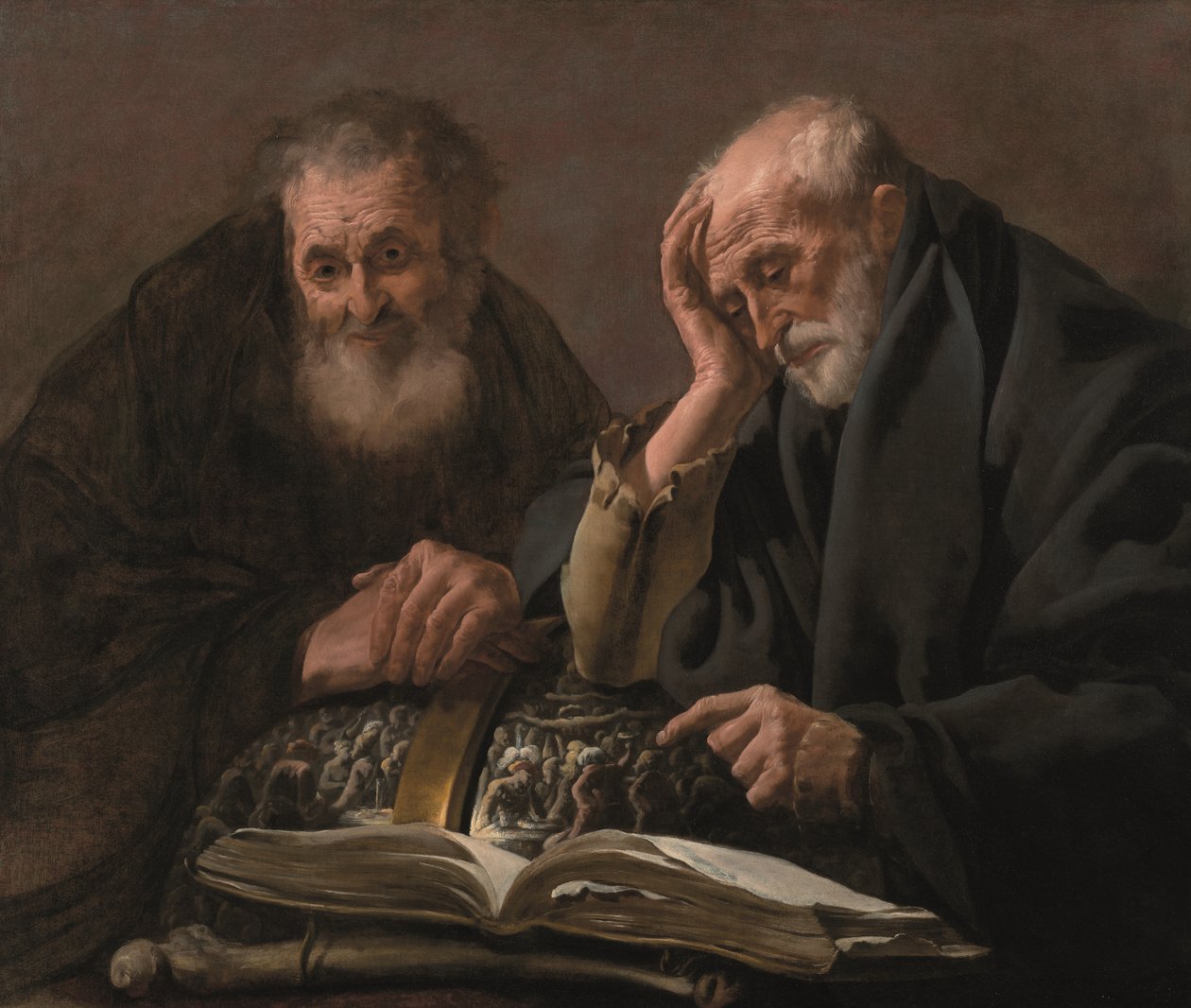 Demokrit und Heraklit, ca. 1619-20 von Hendrick Jansz Terbrugghen