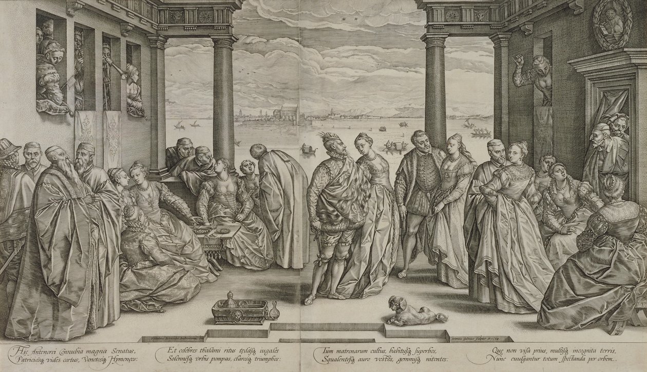 Die venezianische Hochzeit, 1584 von Hendrik Goltzius