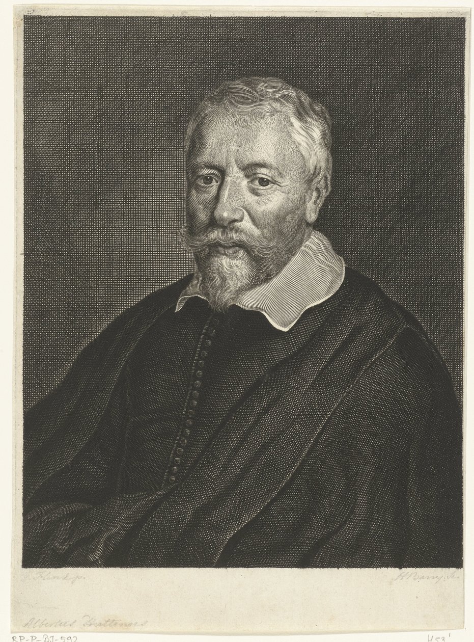 Porträt von Albertus Huttenus von Hendrik Bary