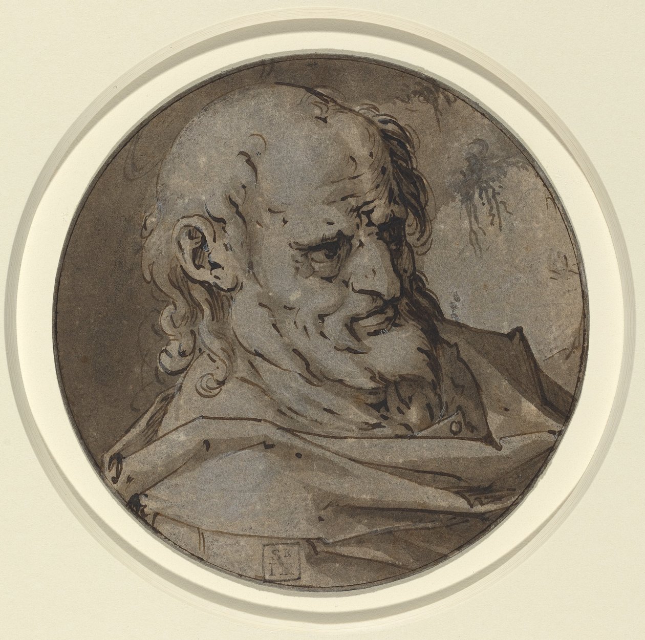 Kopf eines Apostels von Hendrik Goltzius