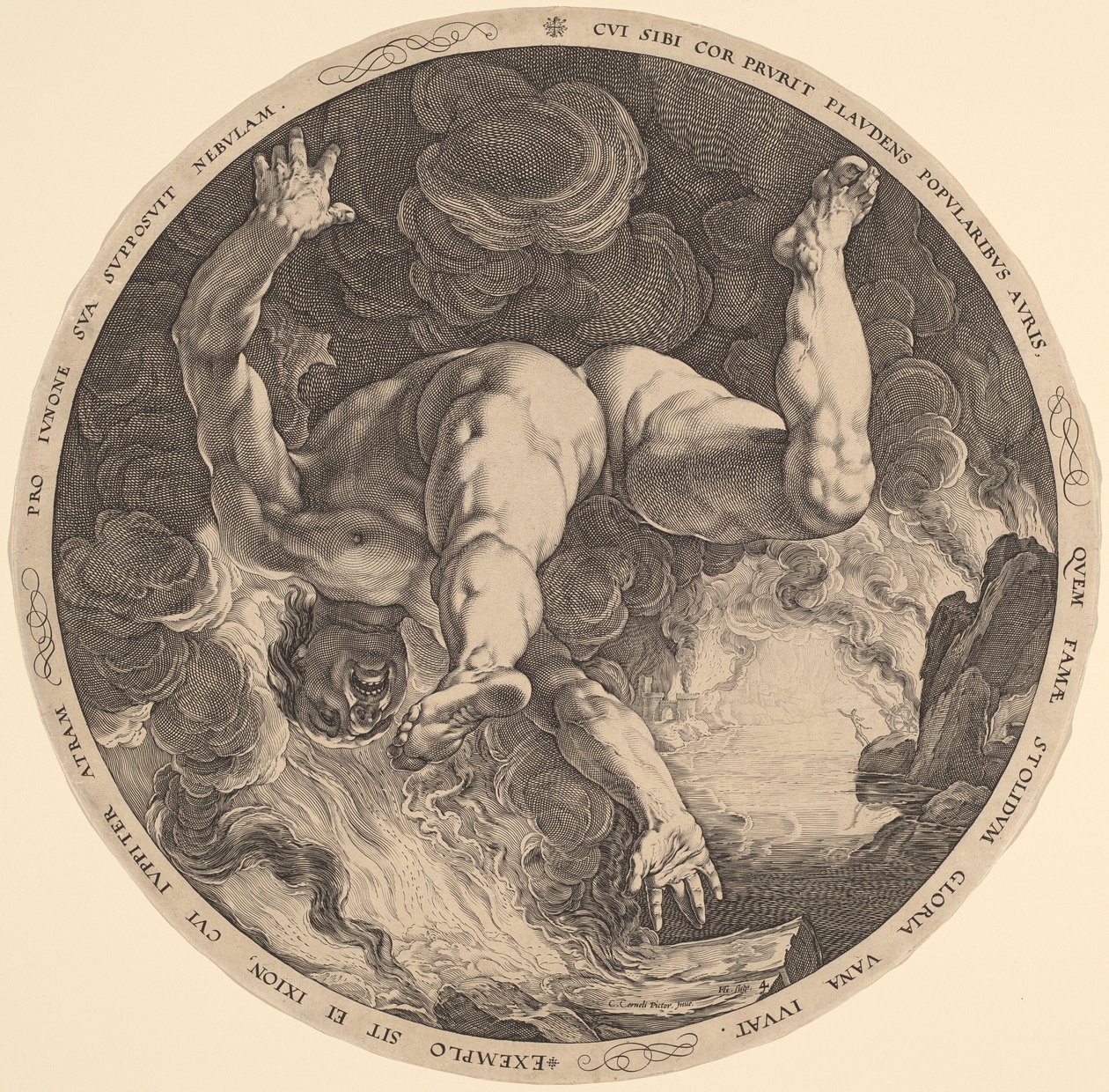 Ixion von Hendrik Goltzius, after Cornelis Cornelisz van Haarlem