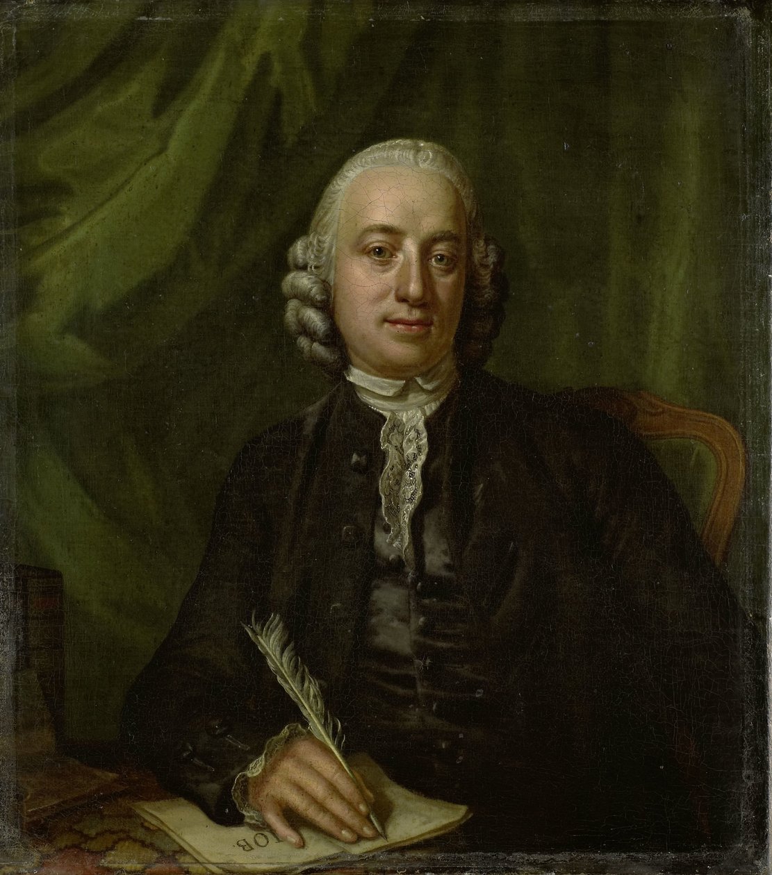 Porträt von Pieter Meijer, Verleger und Buchhändler in Amsterdam von Hendrik Pothoven (attributed to)