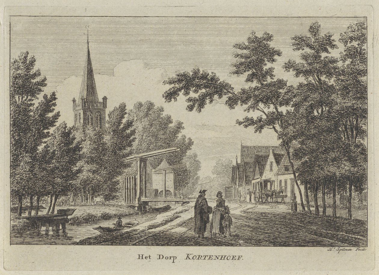 Ansicht von Kortenhoef von Hendrik Spilman