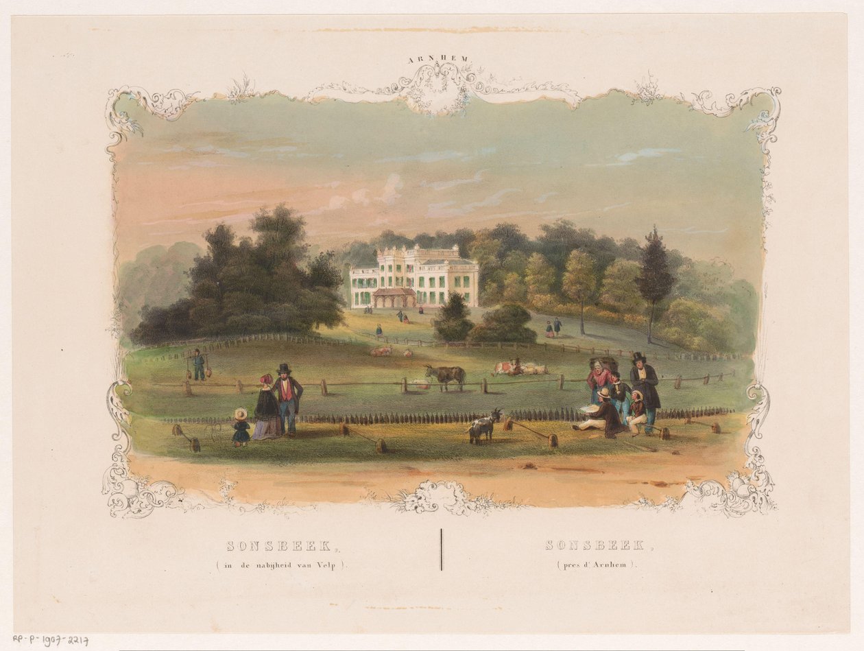 Blick auf das Landgut Sonsbeek von Hendrik Wilhelmus Last (attributed to)