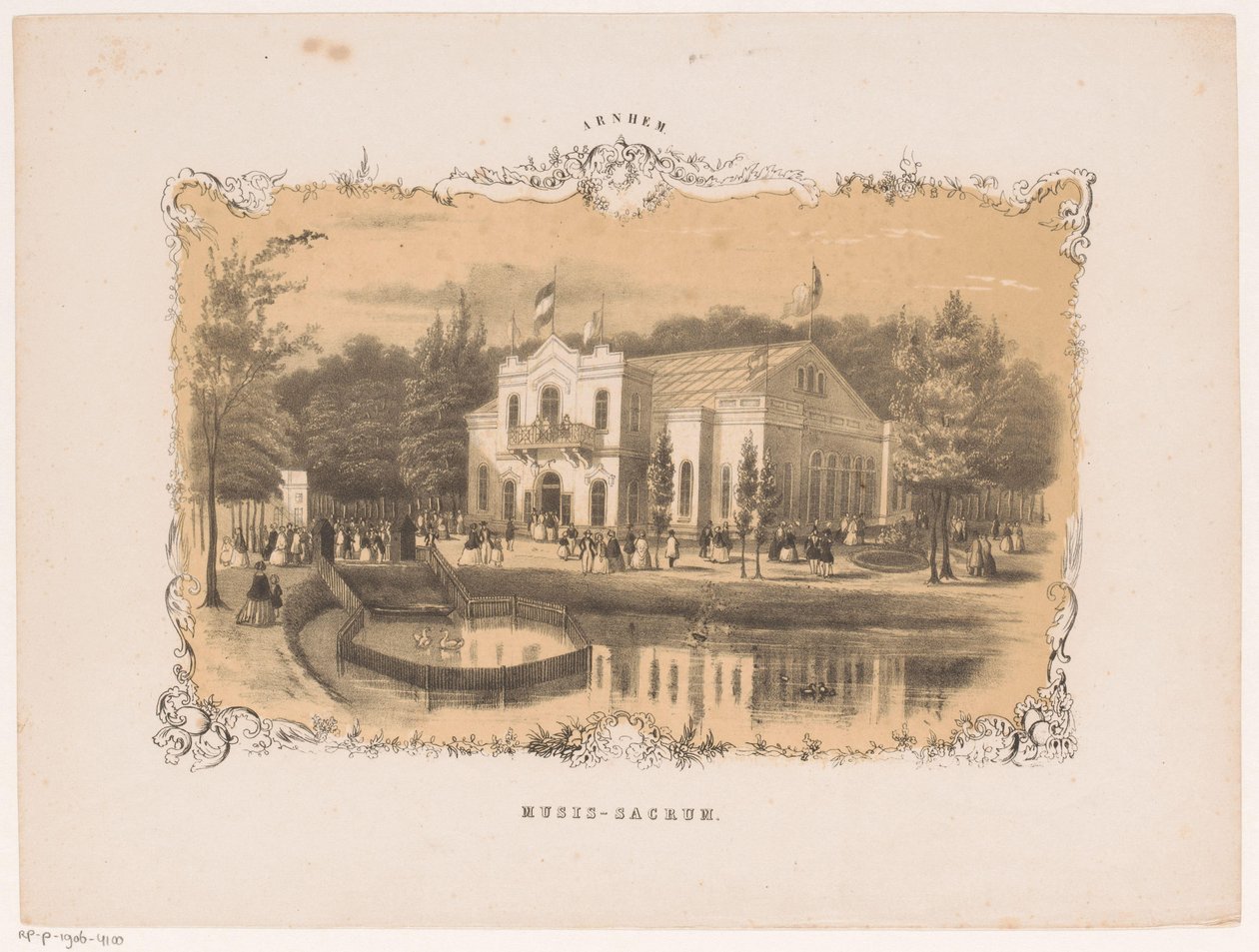 Ansicht des Konzertsaals von Arnheim von Hendrik Wilhelmus Last (attributed to)