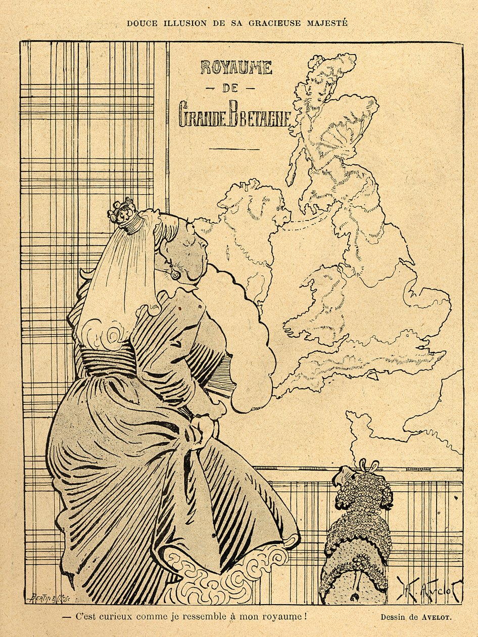 Karikatur von Königin Victoria, aus 