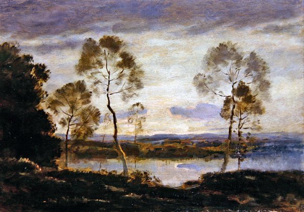 Abend am Fluss von Henri-Joseph Harpignies