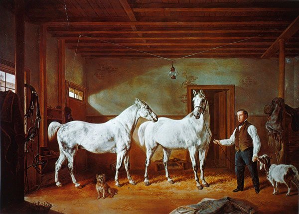Stall der Familie Stuyvesant, ca. 1854 von Henri (after) Delattre