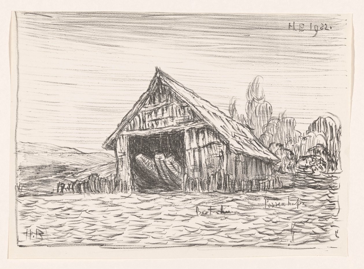 Bootshaus in Possenhofen von Henri Braakensiek