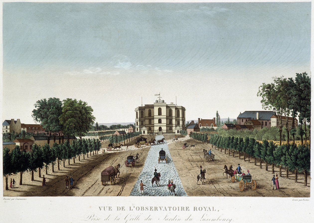 Ansicht des Königlichen Observatoriums - in „Vues de Paris“ von Henri Courvoisier Voisin