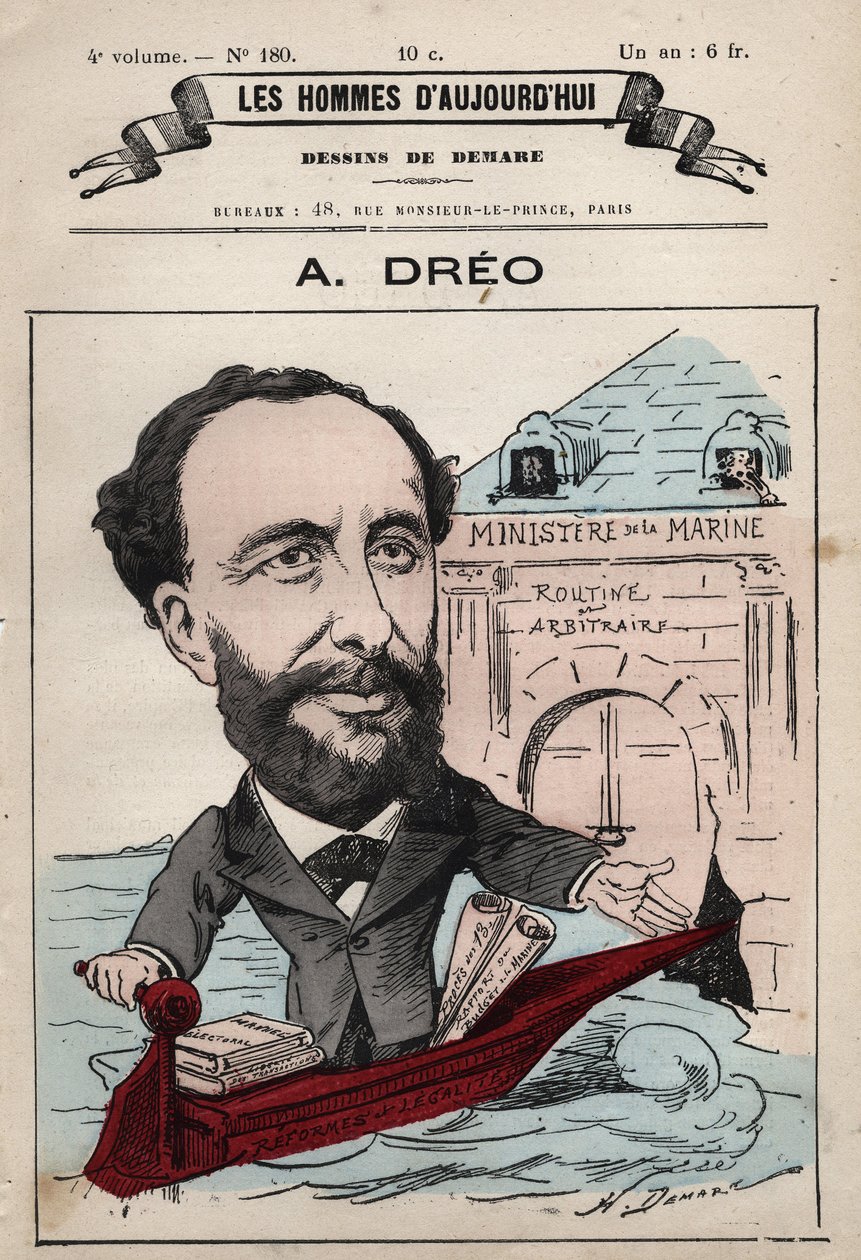 Karikatur von Amaury Dreo (1829-1882) aus 