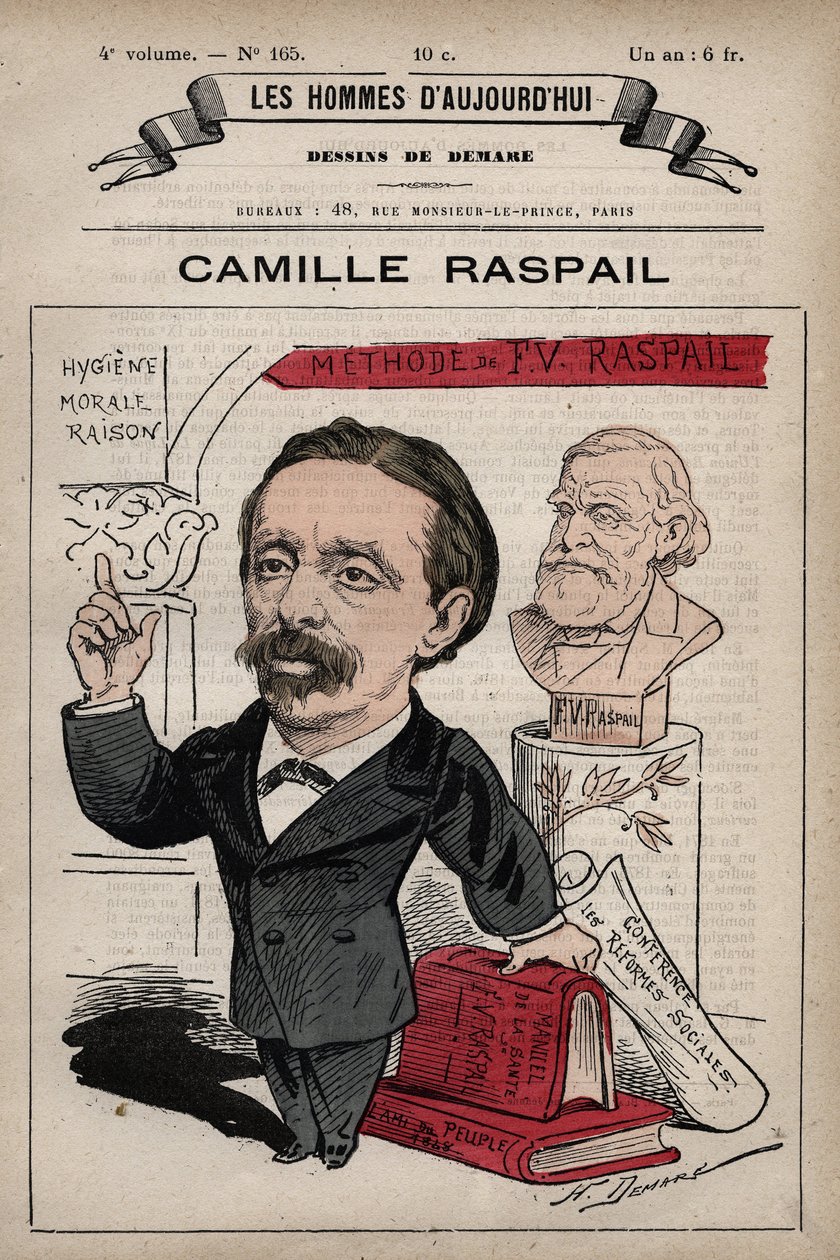 Karikatur von Camille Raspail (1827-1893), englischer Politiker, aus 