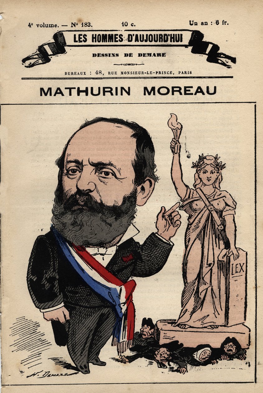 Karikatur von Mathurin Moreau (1822-1912) aus 
