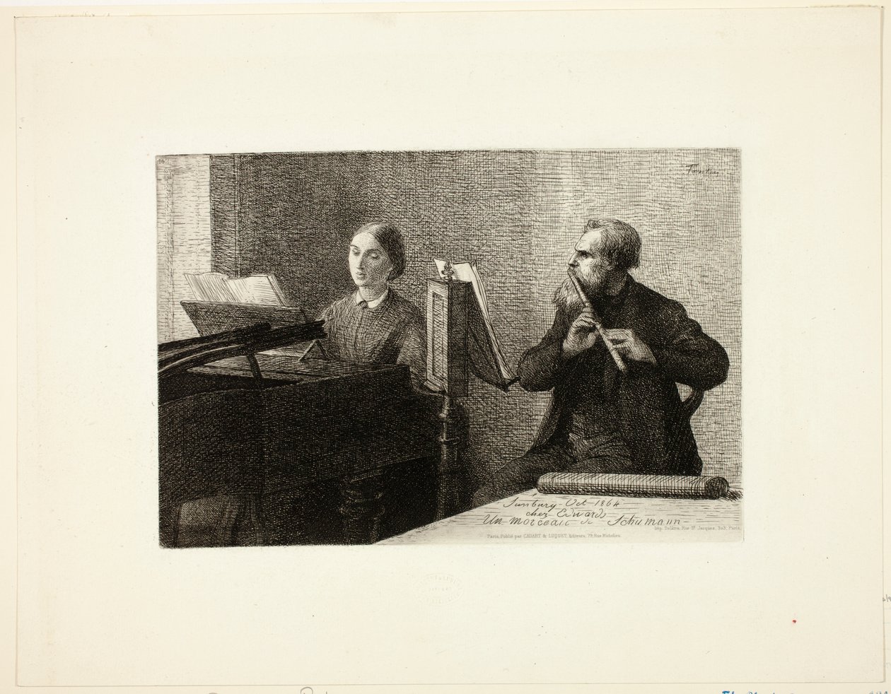 Ein Stück von Schumann von Henri Fantin-Latour