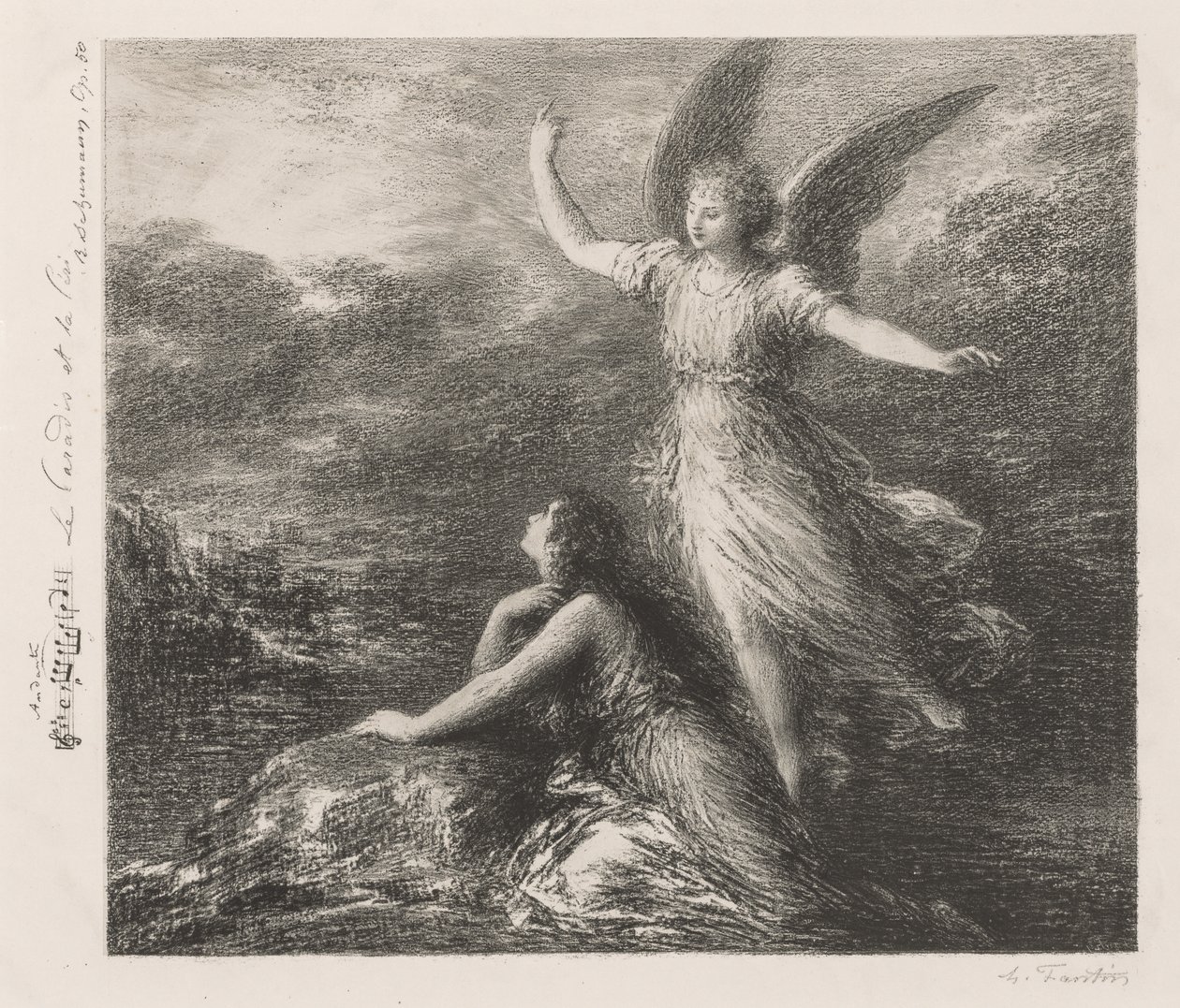 Debüt aus Paradies und die Peri (Zweite Platte) von Henri Fantin-Latour