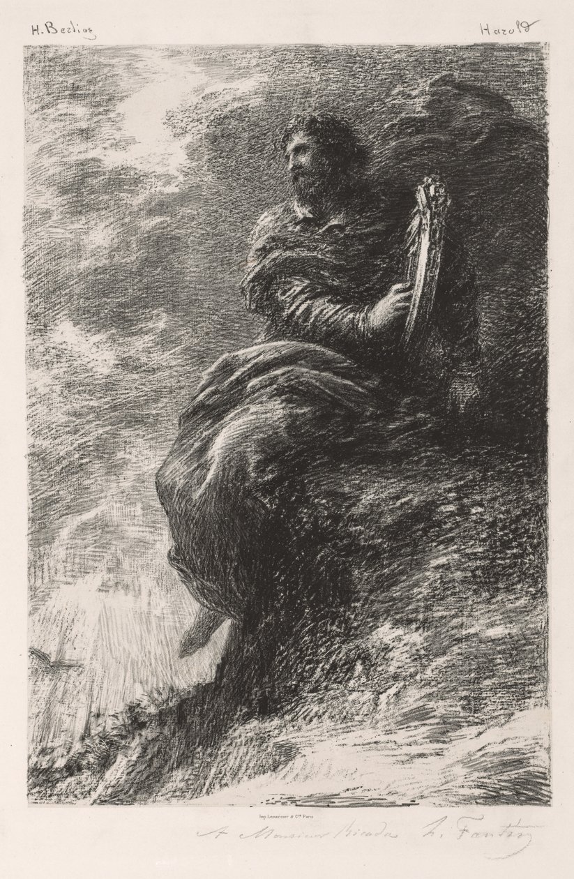 Harolde in den Bergen von Henri Fantin-Latour