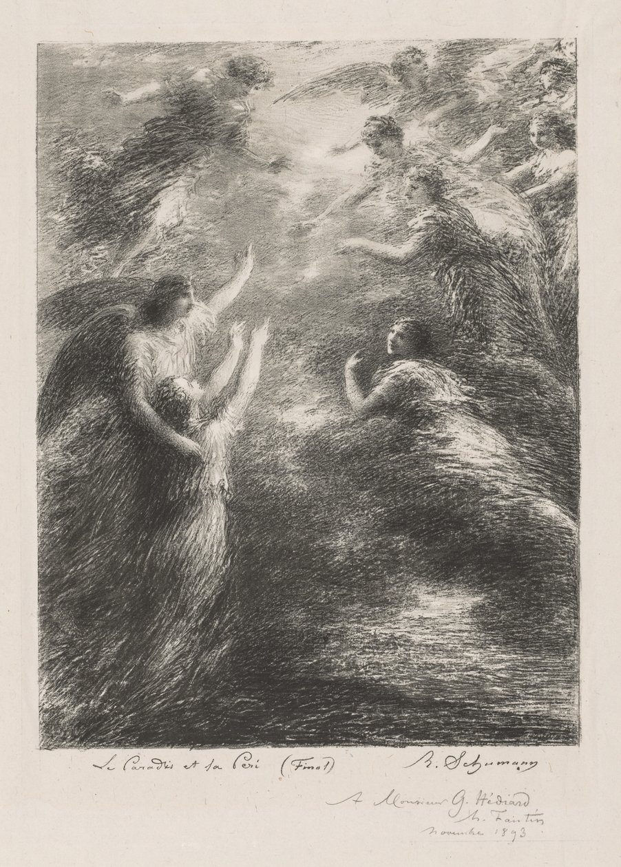 Paradies und die Peri von Henri Fantin Latour