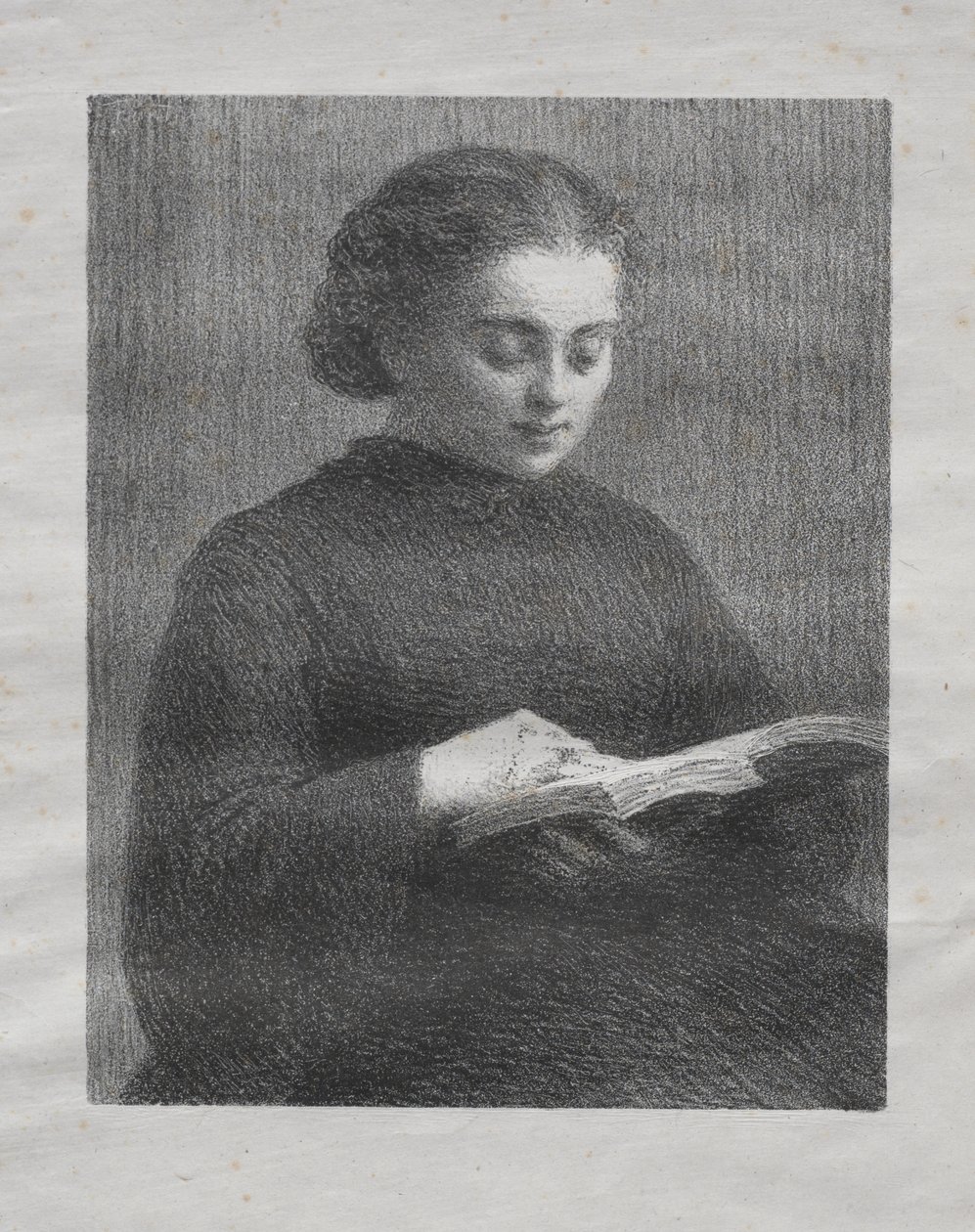 Lesen: Porträt der Schwester des Künstlers von Henri Fantin-Latour