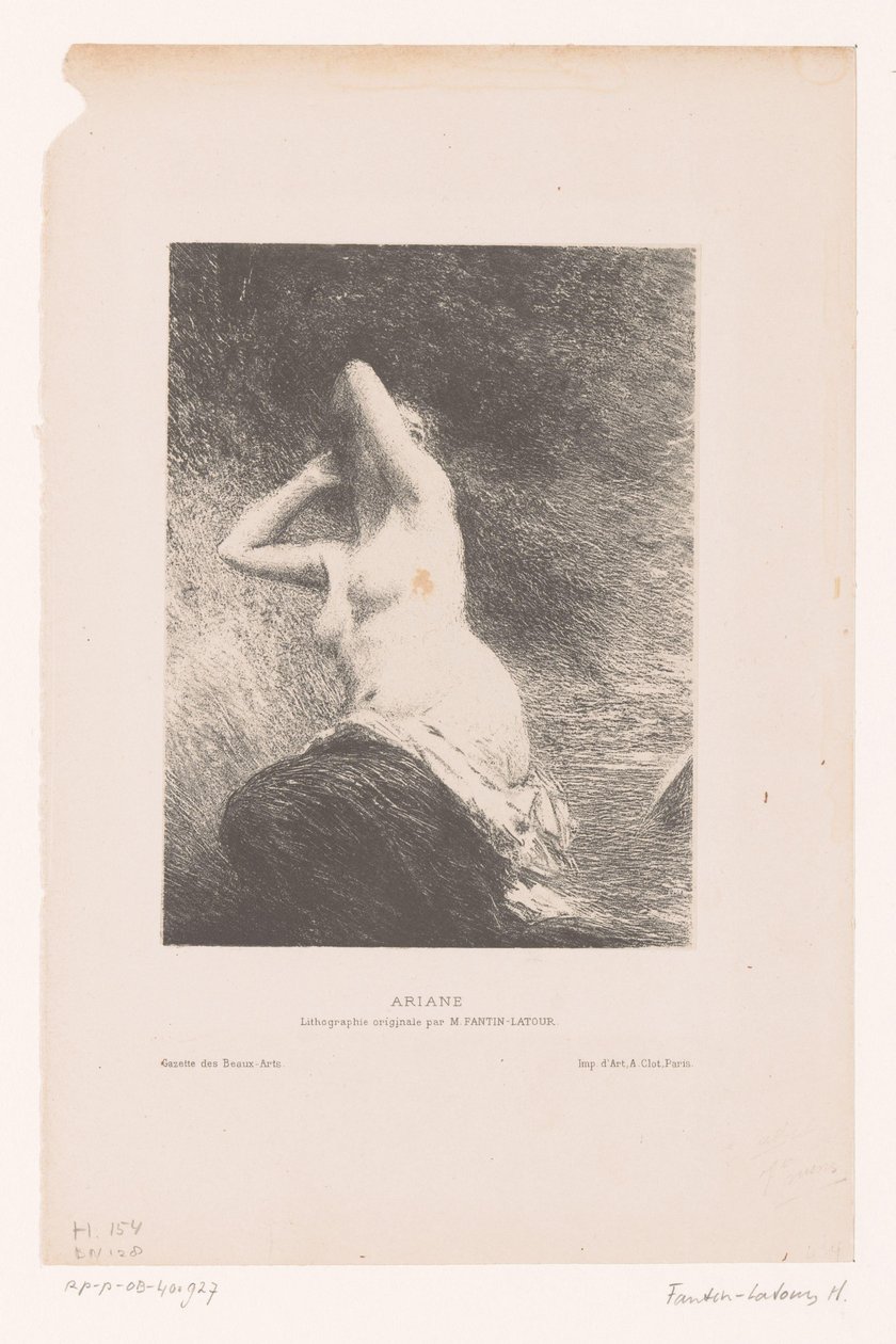 Ariadne auf der Insel Naxos zurückgelassen von Ignace Henri Jean Fantin Latour