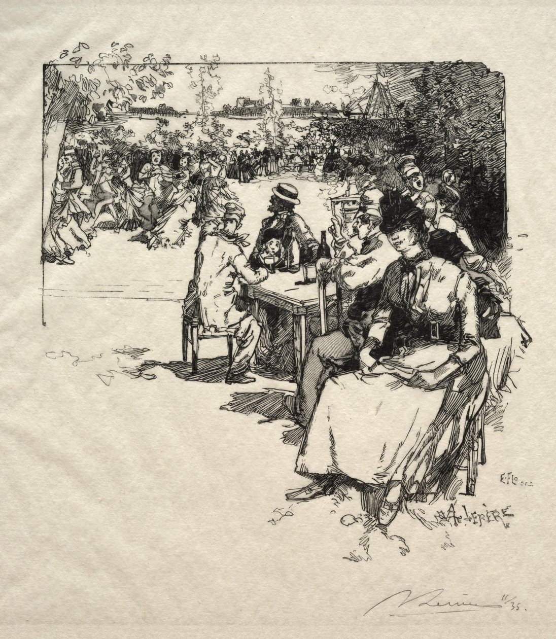 Ball am Point-du-Jour von Ignace Henri Jean Fantin-Latour