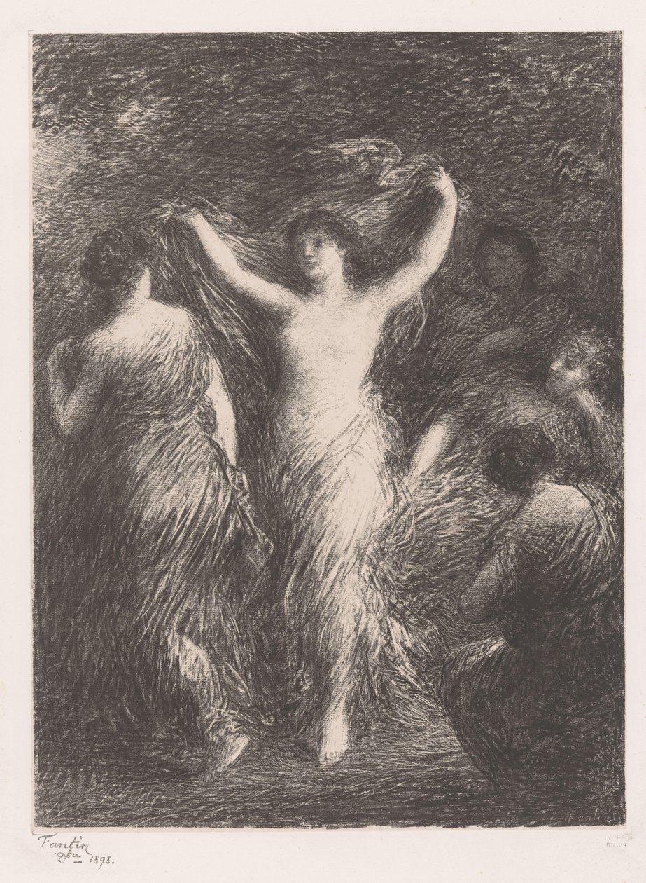Tanzende und zuschauende Frauen von Ignace Henri Jean Fantin Latour