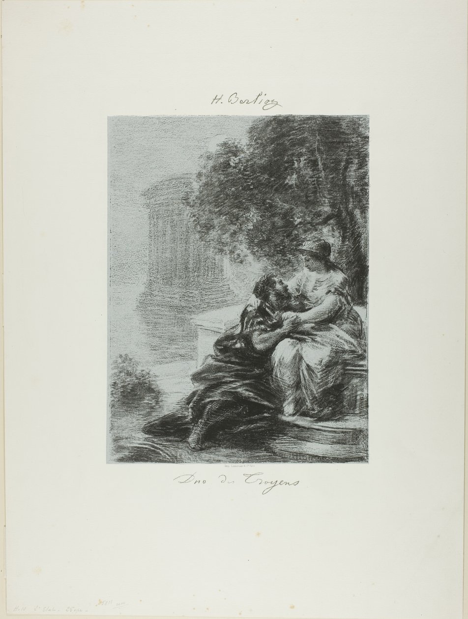 Duett der Trojaner, erste Tafel von Ignace Henri Jean Fantin Latour