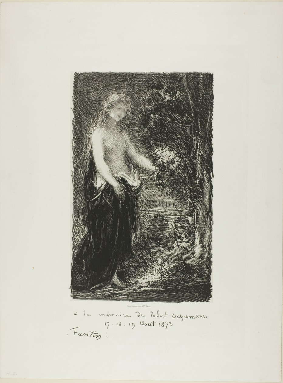 Zum Gedenken an Robert Schumann von Ignace Henri Jean Fantin-Latour