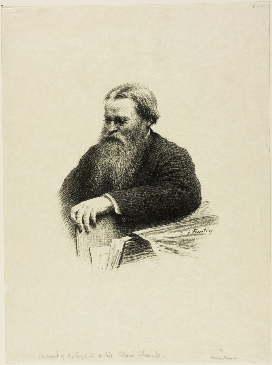 Porträt des Künstlers Edwin Edwards von Ignace Henri Jean Fantin Latour