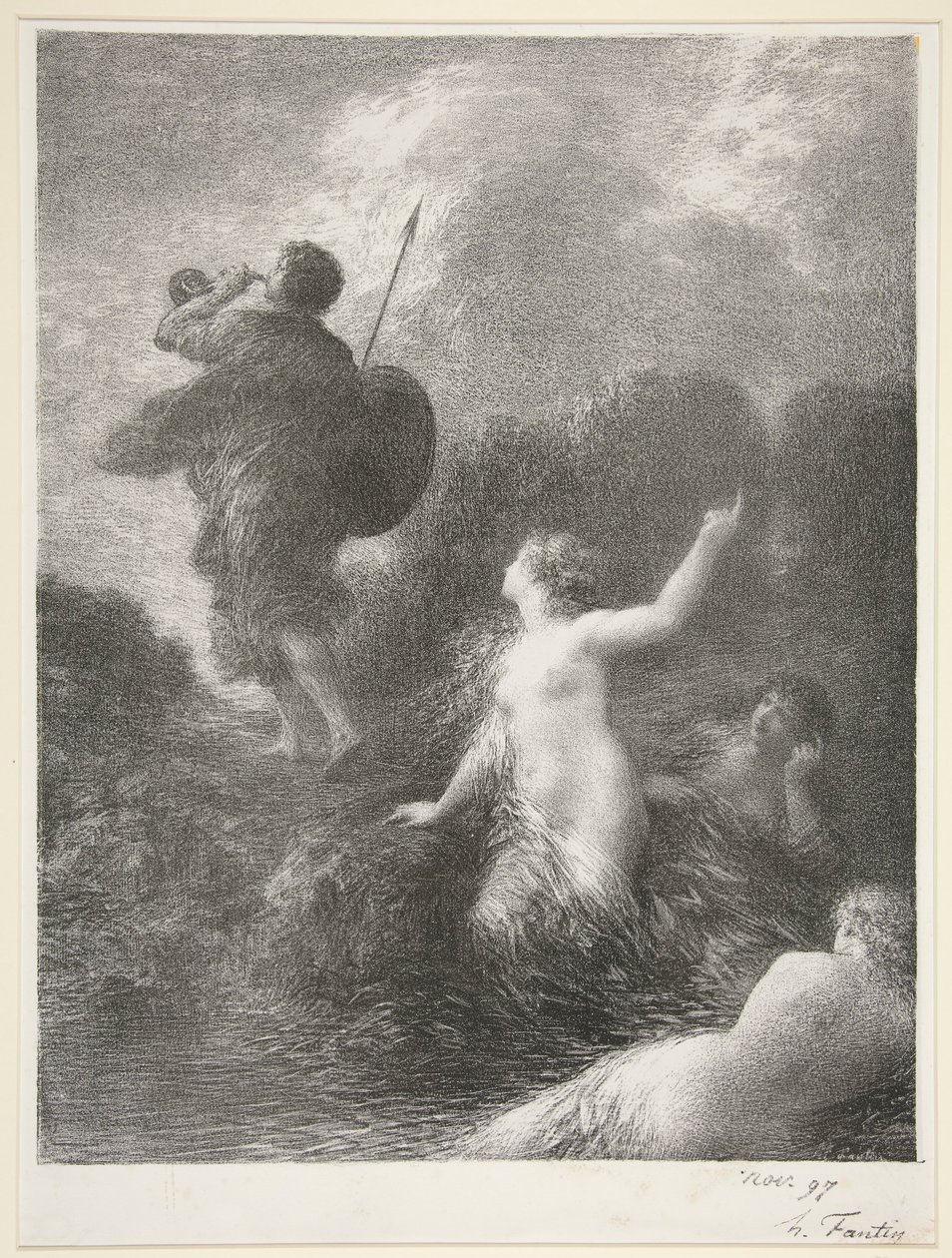 Siegfried und die Rheintöchter von Ignace Henri Jean Fantin Latour
