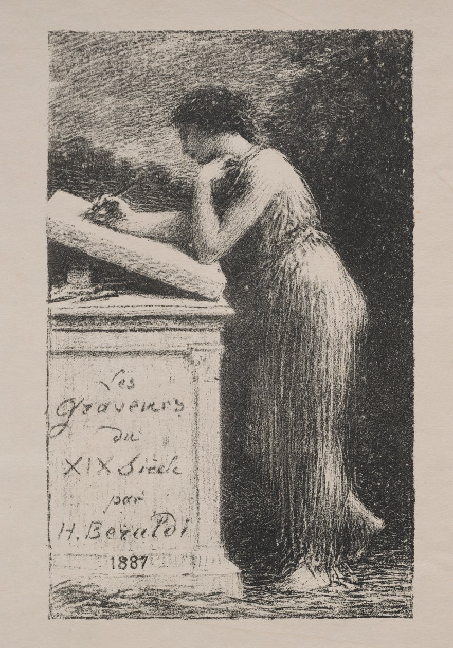 Die Lithographie von Ignace Henri Jean Fantin Latour