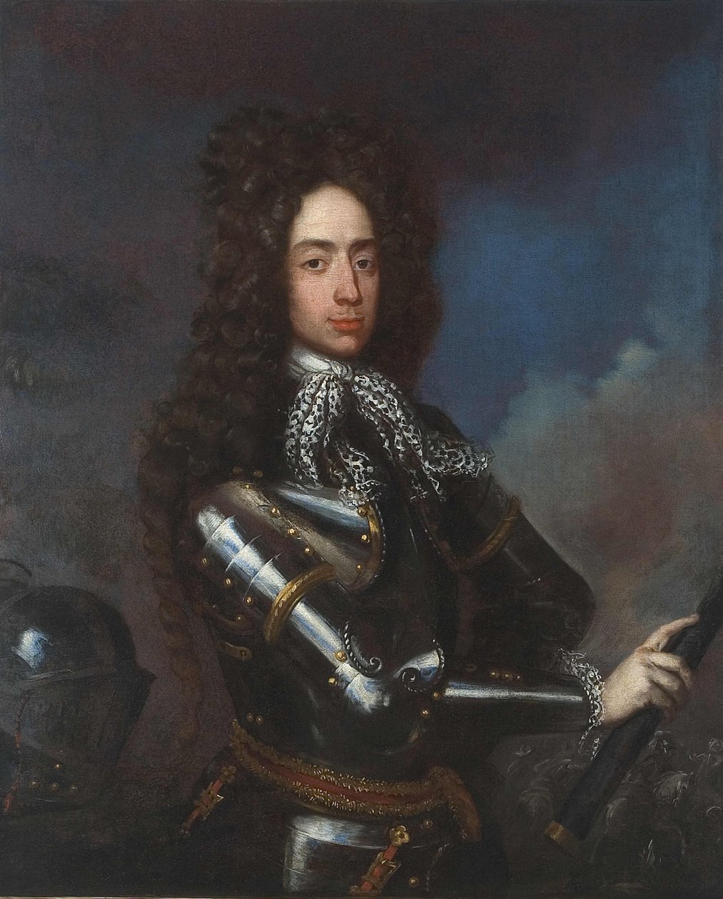 Porträt von Prinz Jakub Ludwik Sobieski 1667-1737, 1690er von Henri Gascar