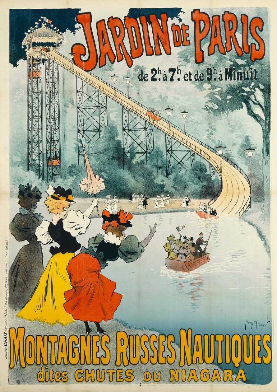 Jardin de Paris - Montagnes Russes, 1895 von Henri Georges Meunier