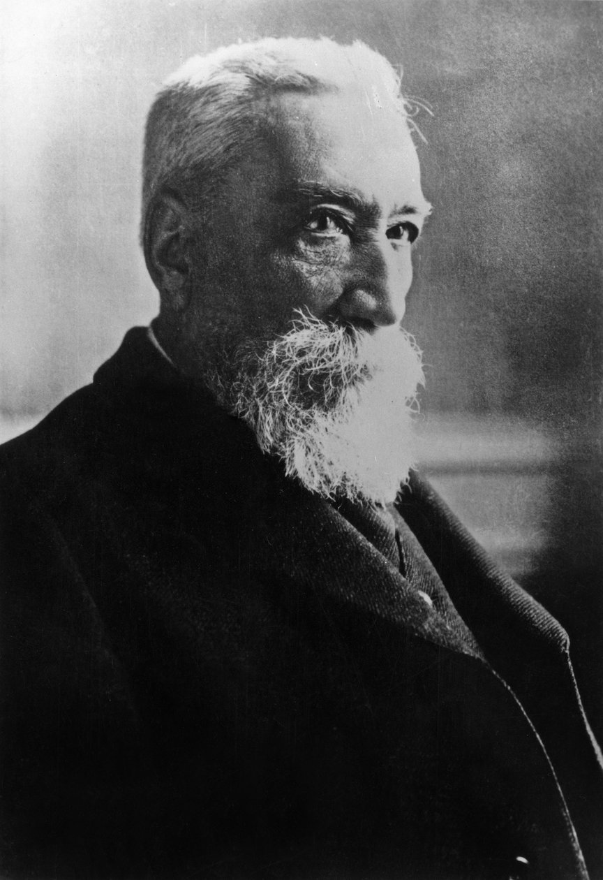 Anatole France (1844-1924), französischer Schriftsteller, Foto von Henri Manuel von Henri Manuel