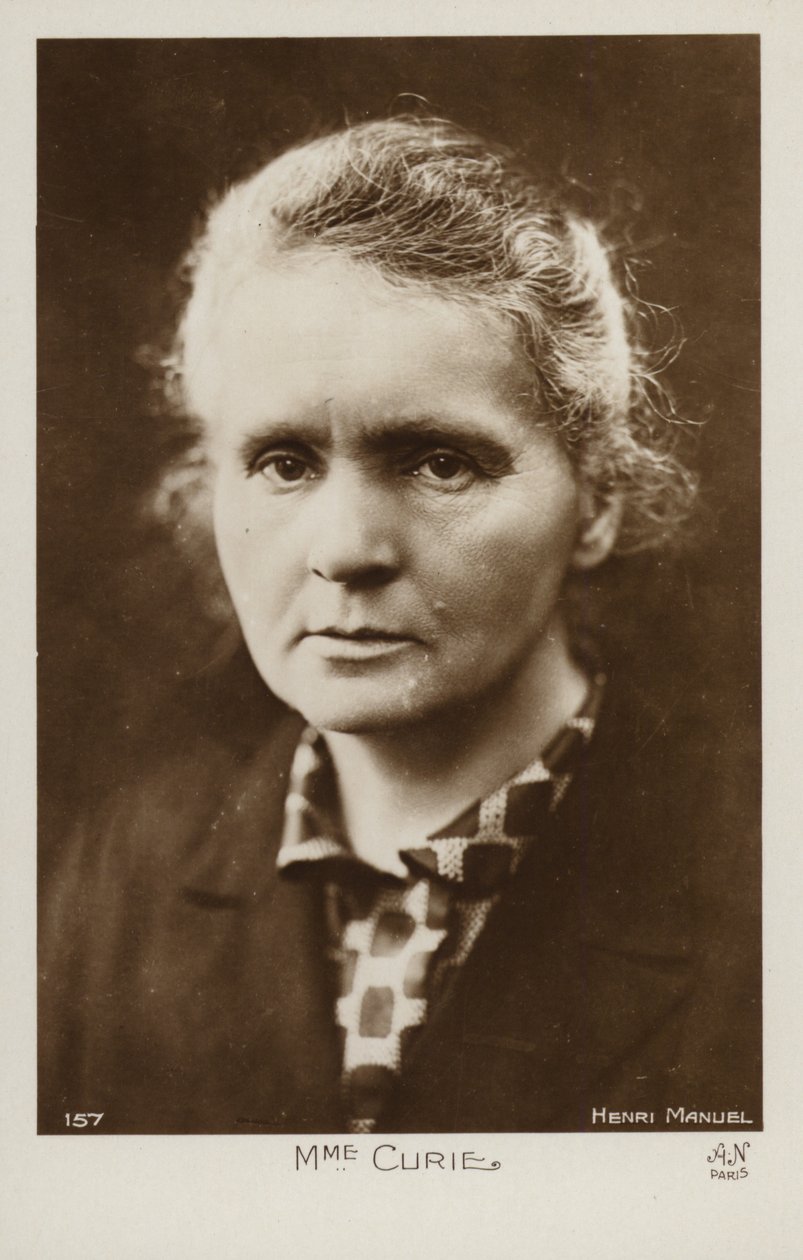 Marie Curie (1867-1934), polnische Physikerin und Chemikerin von Henri Manuel