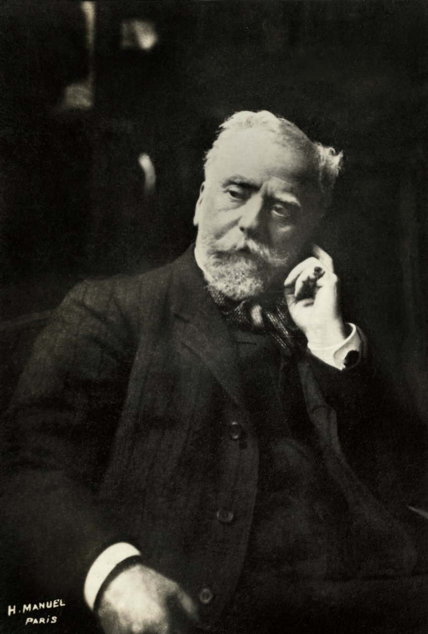 Porträt des französischen Malers Leon Augustin Lhermitte von Henri Manuel