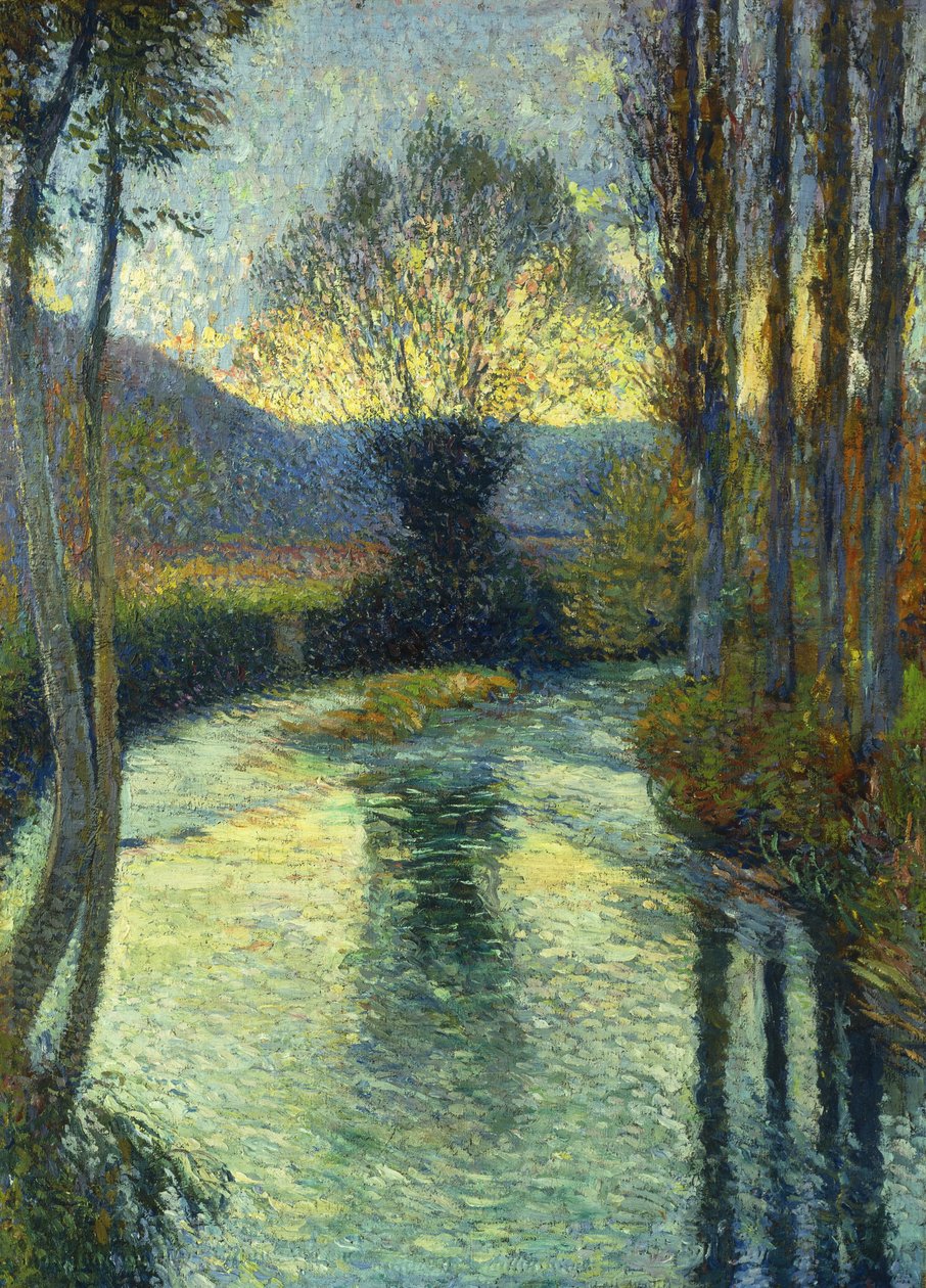 Am Ufer des Flusses von Henri Martin
