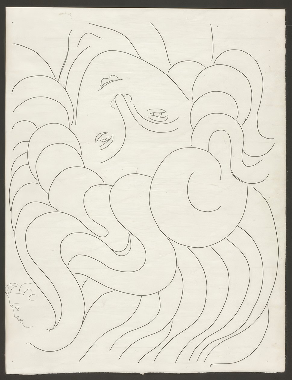 Einige Sonette: "Mit ihren reinen Nägeln...", Platte 25 aus Poesies de Mallarmé von Henri Matisse