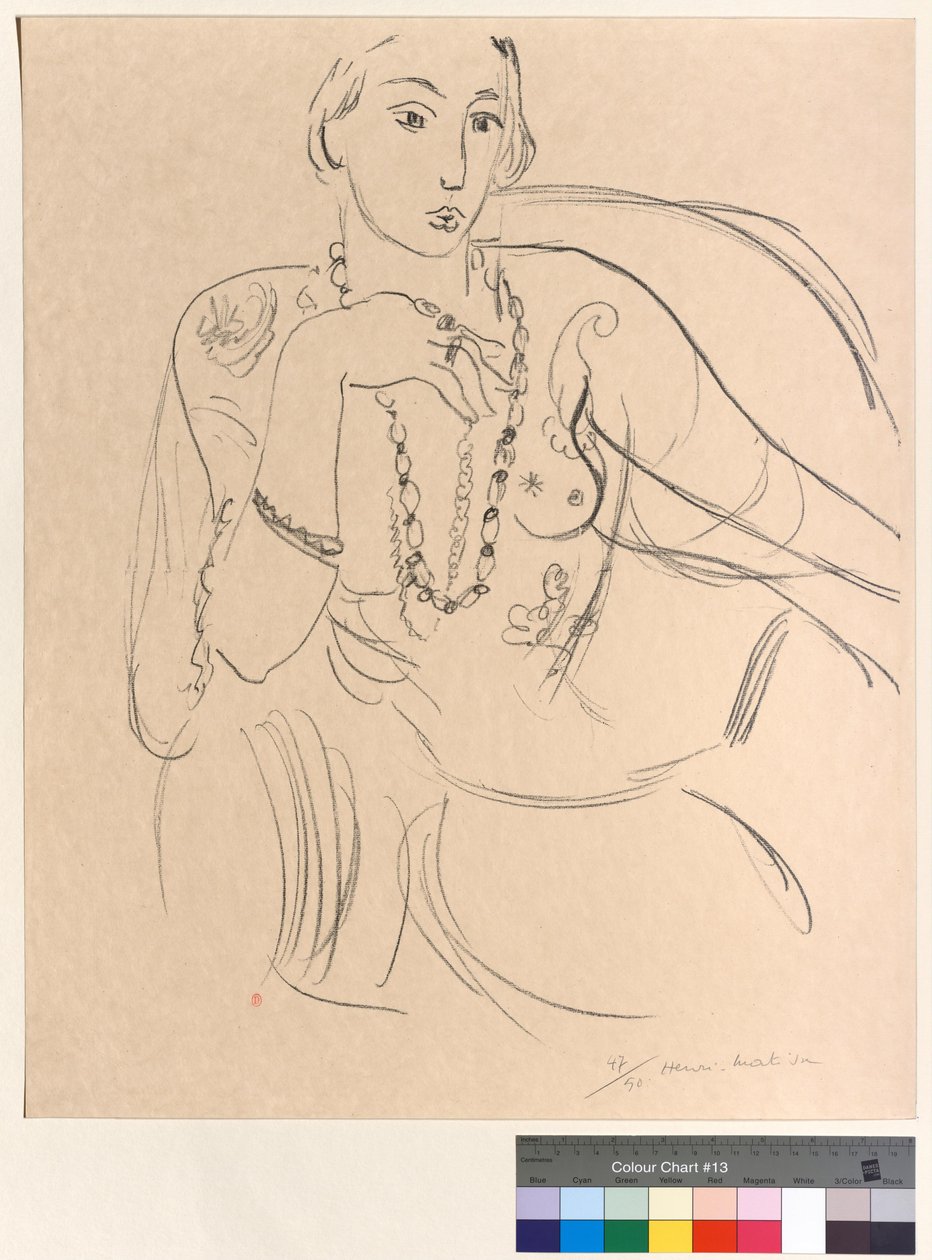 Frau mit Halskette von Henri Matisse