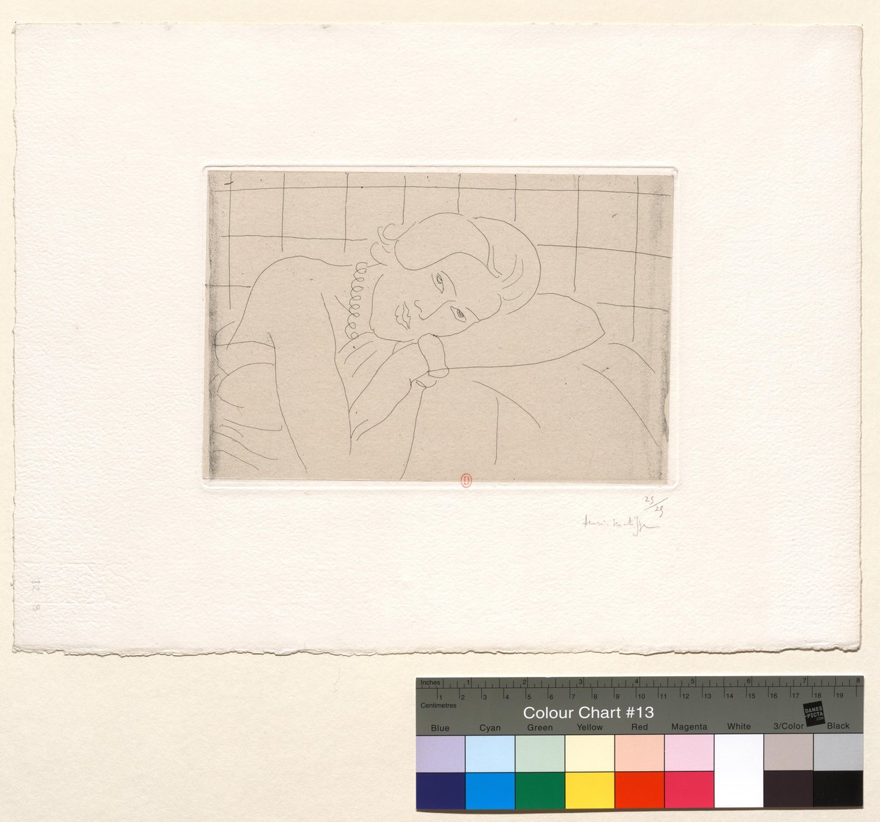 Figur, Kopf auf dem linken Arm ruhend von Henri Matisse
