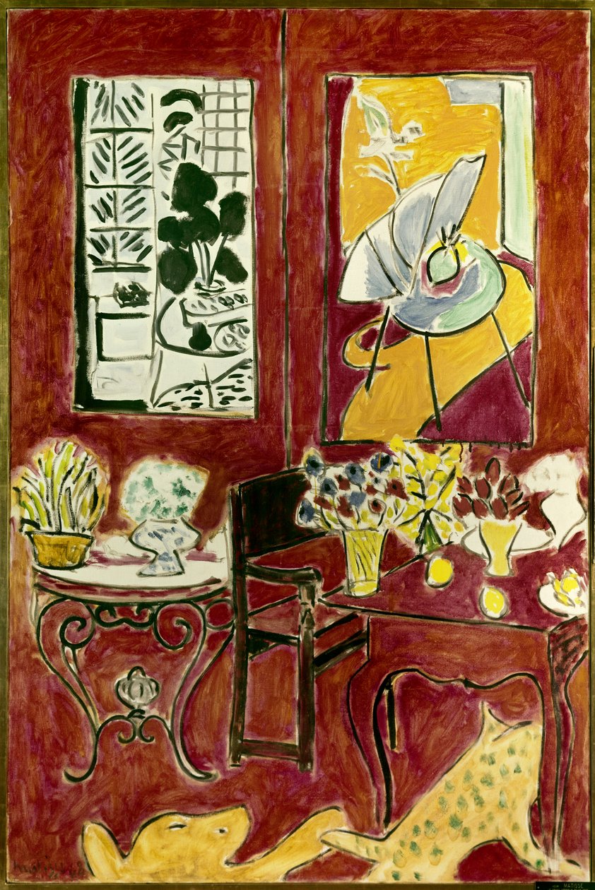 Großes rotes Interieur 1948 von Henri Matisse