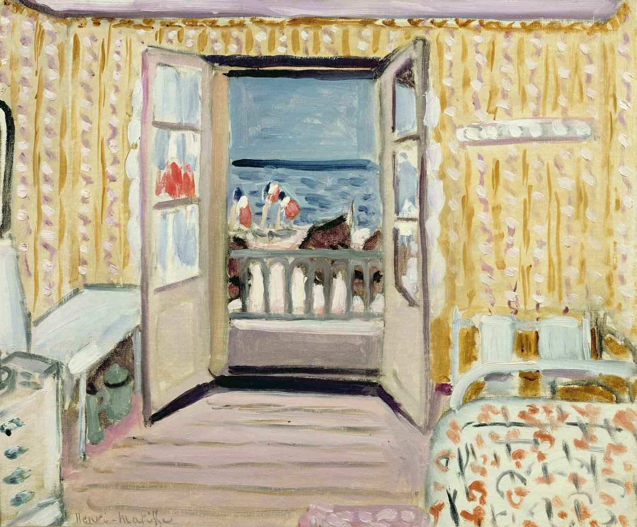 Innenraum, 14. Juli, Etretat von Henri Matisse