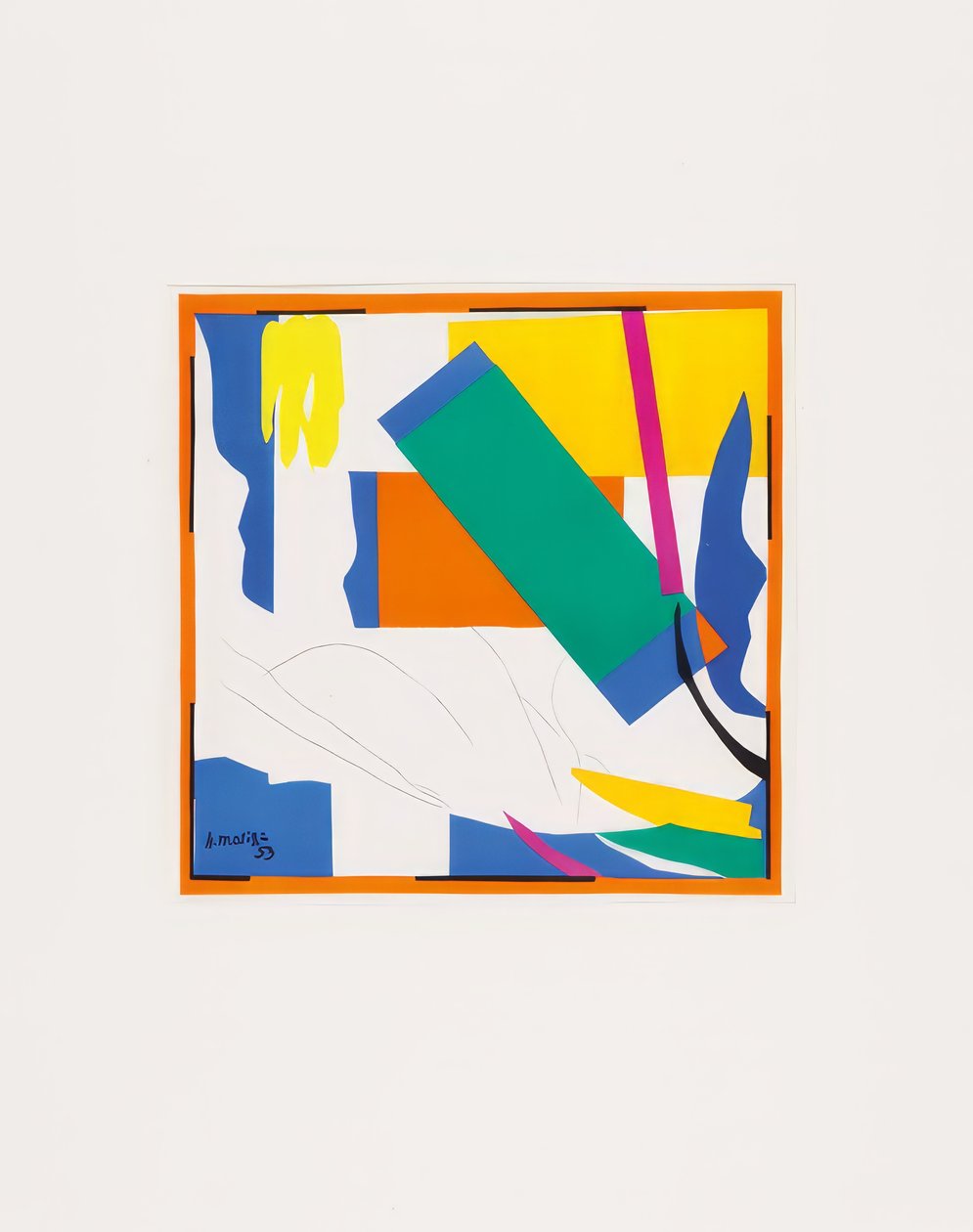 Konvolut von acht Farblithografien von Henri Matisse
