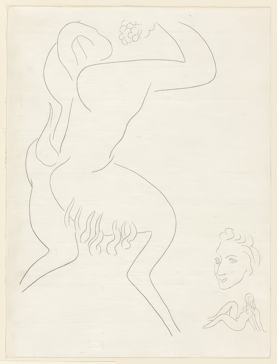 Der Nachmittag eines Fauns: Der Faun IV, Platte achtzehn aus Poesies de Mallarmé von Henri Matisse