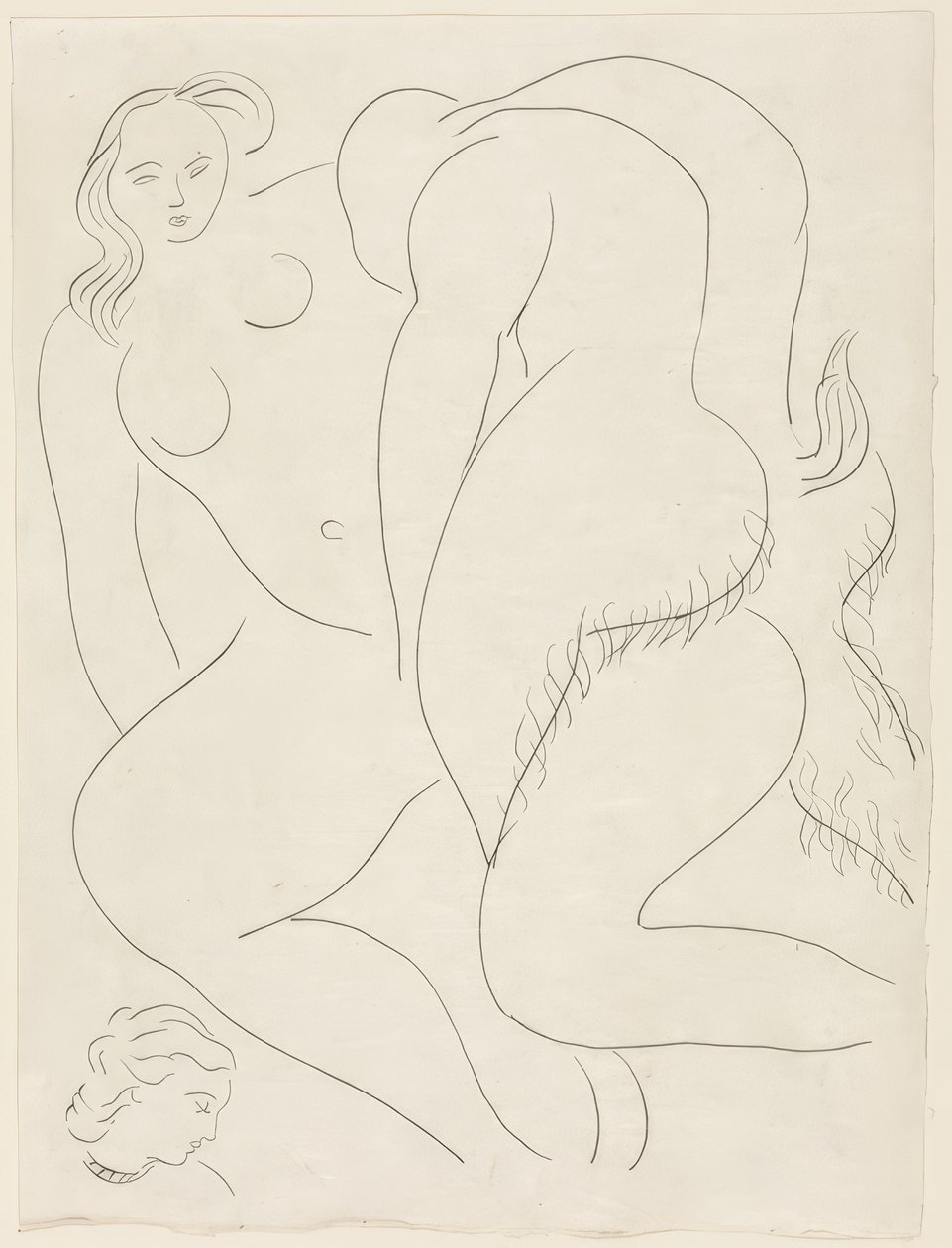 Der Nachmittag eines Fauns: Der Faun III, Platte siebzehn aus Poesies de Mallarmé von Henri Matisse