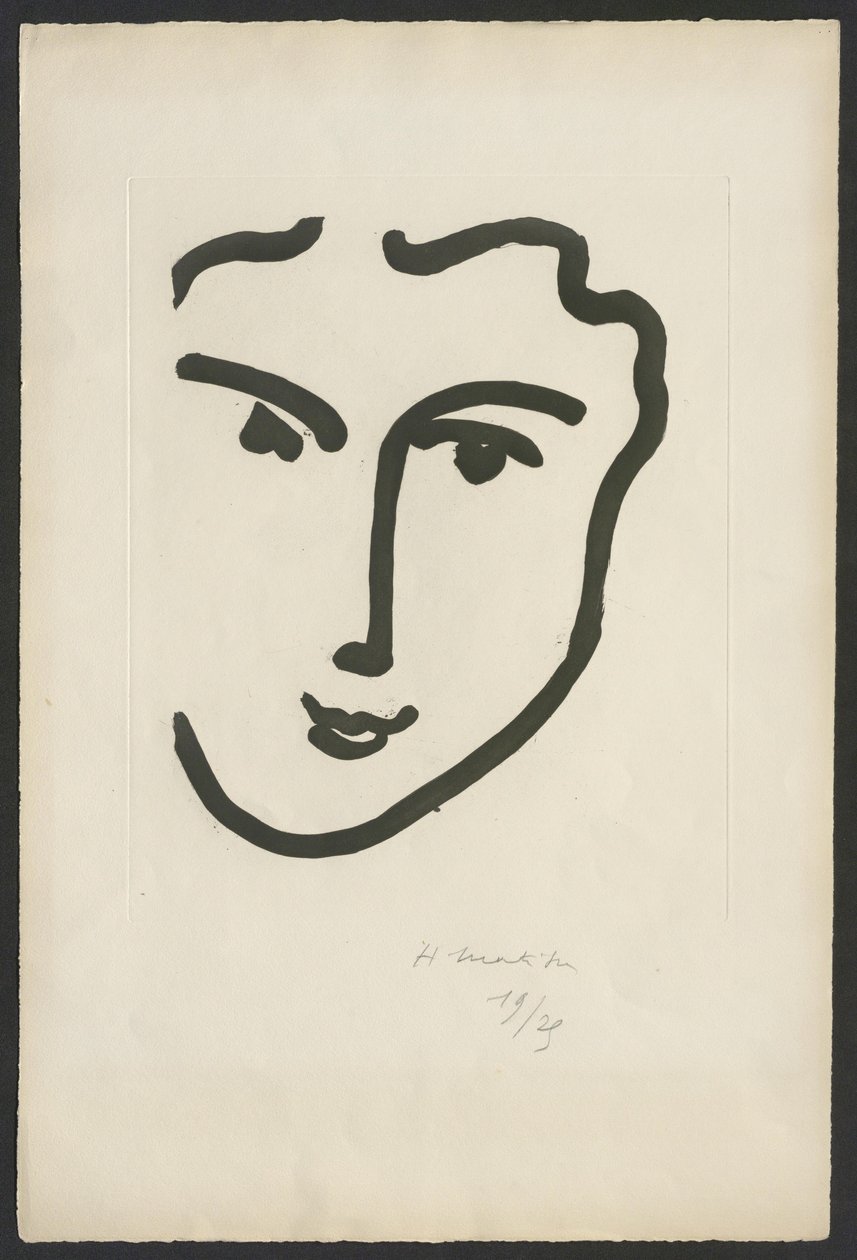 Nadia mit dem heiteren Lächeln von Henri Matisse