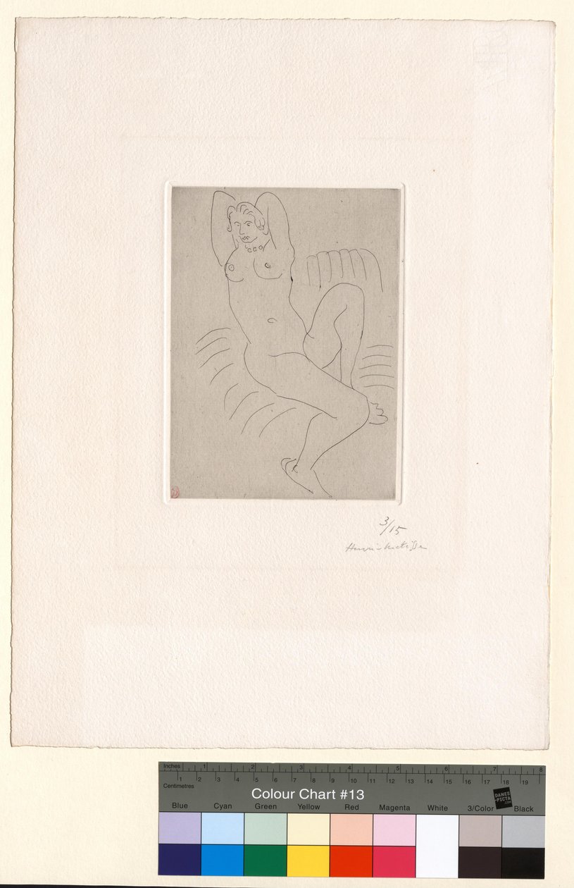 Akt im gestreiften Sessel von Henri Matisse