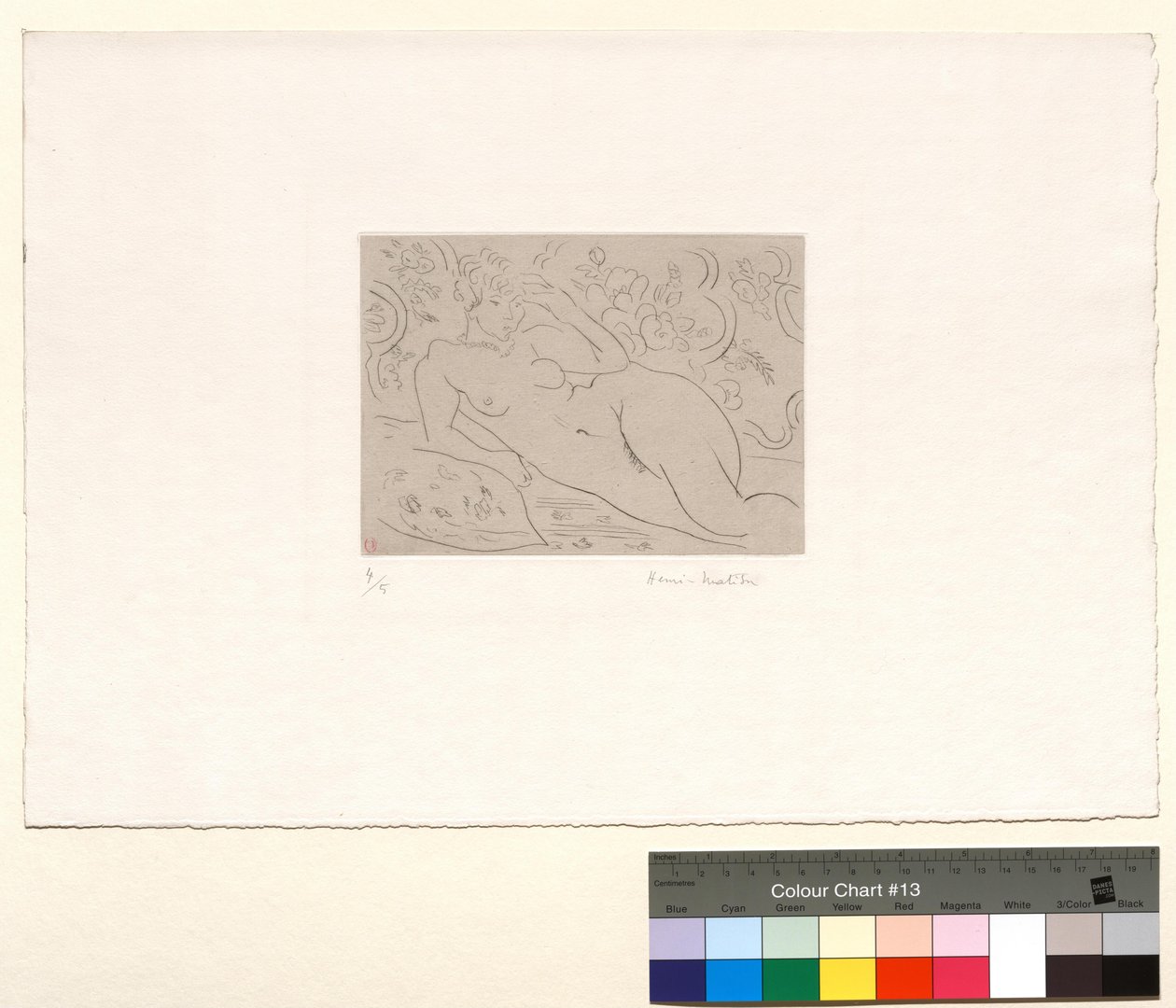 Akt, blumiges Interieur von Henri Matisse